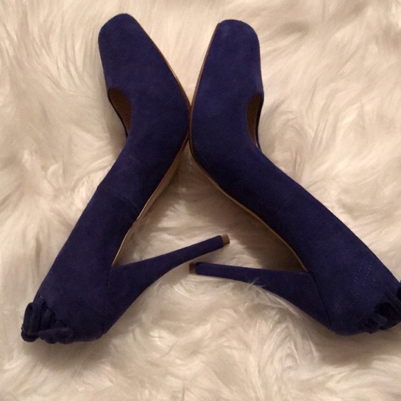 Blue purple suede heel - Picture 4 of 6